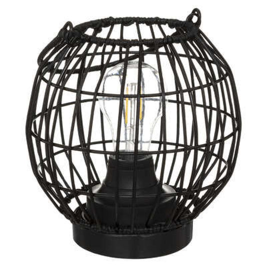 LAMPE BOULE ROTIN