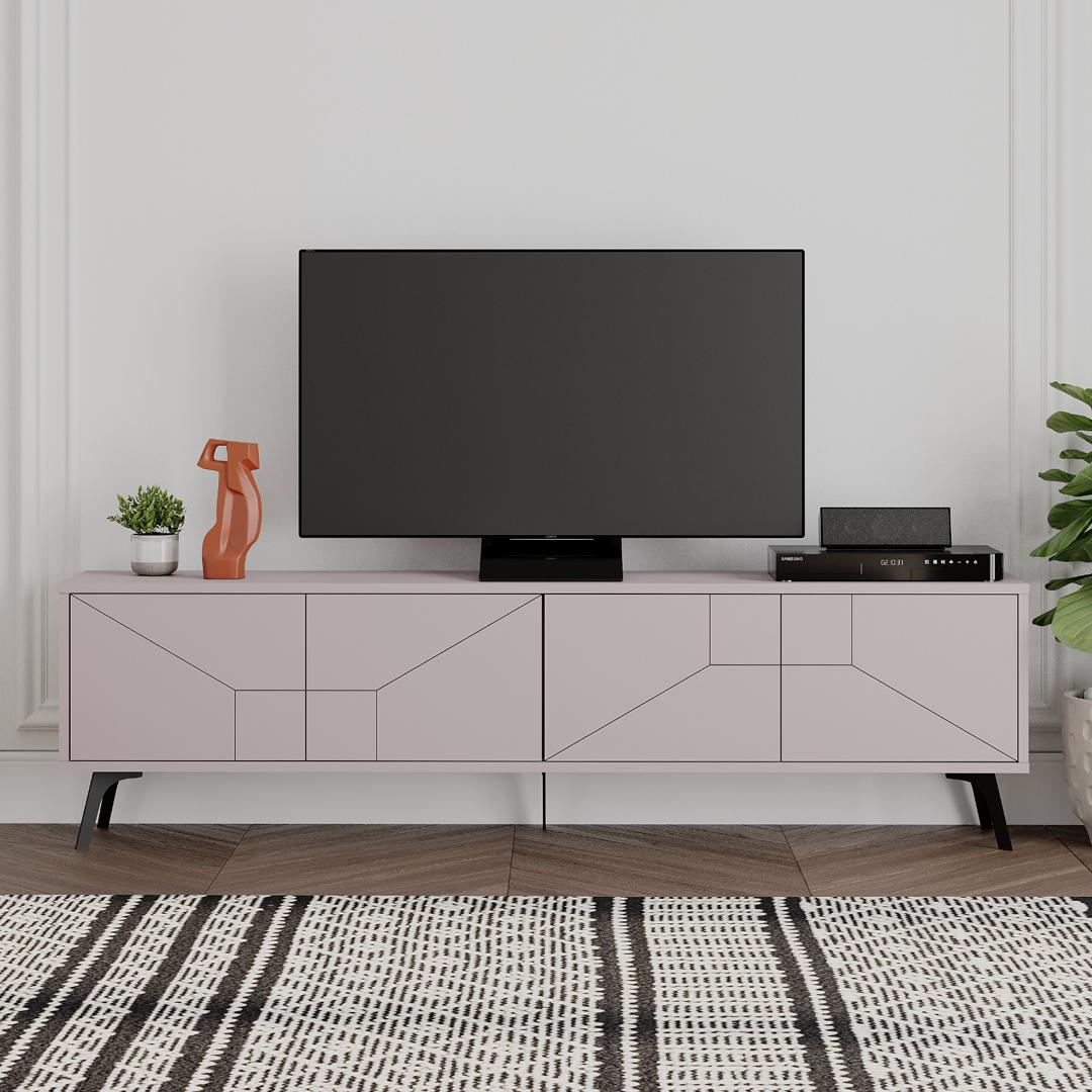 DUNE TV STAND LIGHT MOCHA