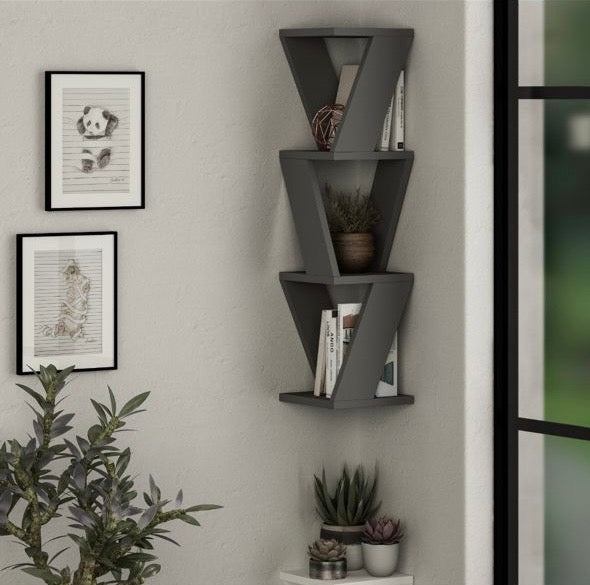 ZENA CORNER BOOKCASE